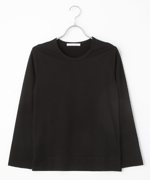 PLAIN PEOPLE / プレインピープル Tシャツ | ロータスクリアジャージー長袖カットソー（ブラック）