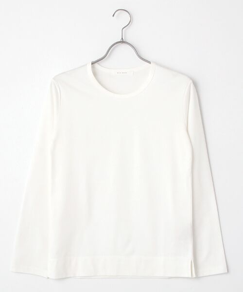 PLAIN PEOPLE / プレインピープル Tシャツ | ロータスクリアジャージー長袖カットソー（ホワイト）