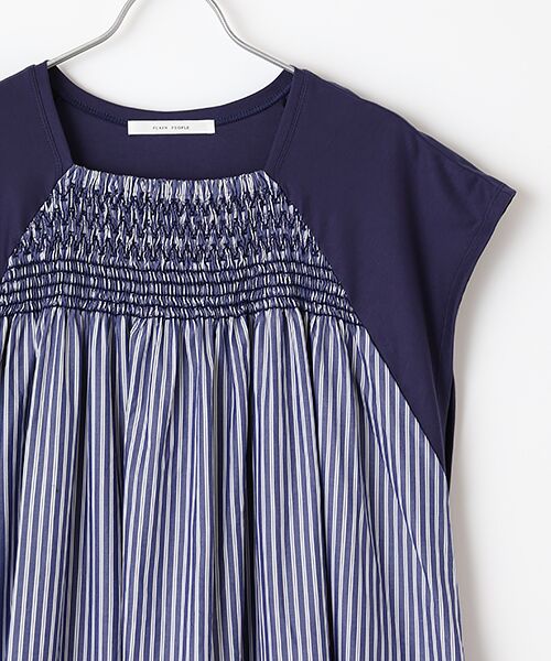 PLAIN PEOPLE / プレインピープル ロング・マキシ丈ワンピース | スモッキング刺繍ロングワンピース | 詳細3