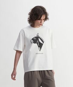 アニマル柄プリント半袖Tシャツ