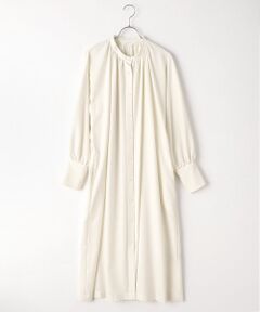PLAIN PEOPLE / プレインピープル ロング・マキシ丈ワンピース | フレックスウールサキソニーイージーケアシャツワンピース