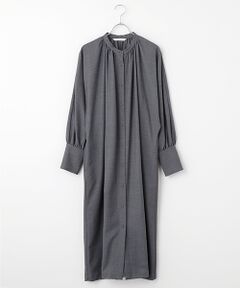 PLAIN PEOPLE / プレインピープル ロング・マキシ丈ワンピース | フレックスウールサキソニーイージーケアシャツワンピース