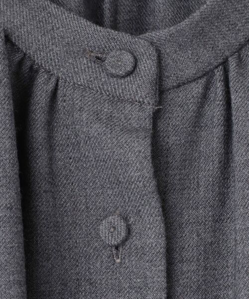 PLAIN PEOPLE / プレインピープル ロング・マキシ丈ワンピース | フレックスウールサキソニーイージーケアシャツワンピース | 詳細6