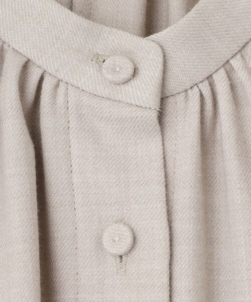 PLAIN PEOPLE / プレインピープル ロング・マキシ丈ワンピース | フレックスウールサキソニーイージーケアシャツワンピース | 詳細7