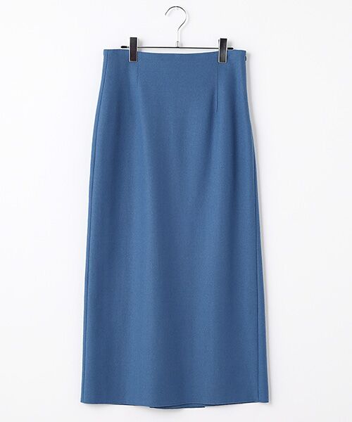 PLAIN PEOPLE/プレインピープル Super140ミルド天竺ペンシルスカート ブルー 3 PLAIN PEOPLE/プレインピープル Super140ミルド天竺ペンシルスカート ブルー 3