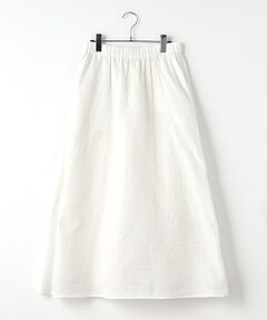 PLAIN PEOPLE / プレインピープル ロング・マキシ丈スカート | ドットエンボスジャガードバレルスカート