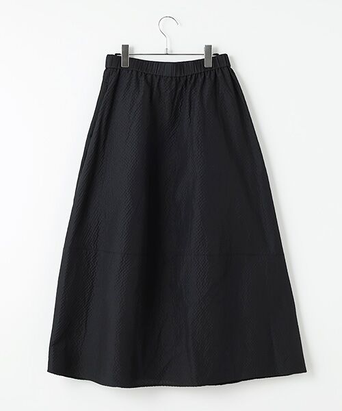 PLAIN PEOPLE / プレインピープル ロング・マキシ丈スカート | ドットエンボスジャガードバレルスカート | 詳細1