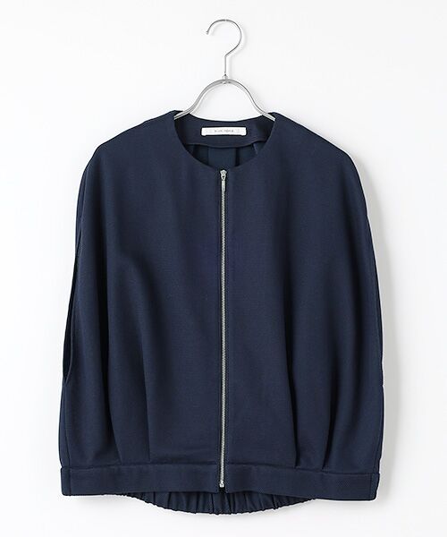 PLAIN PEOPLE/プレインピープル カノコパールニットジップアップジャケット ネイビー FREE PLAIN PEOPLE/プレインピープル カノコパールニットジップアップジャケット ネイビー FREE
