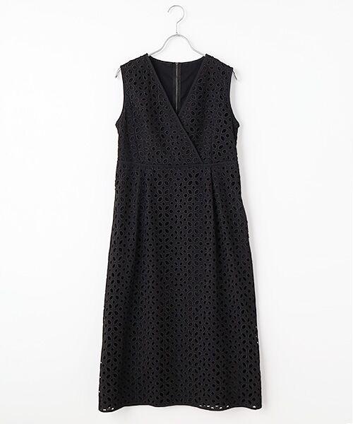 PLAIN PEOPLE/プレインピープル レースカシュクール風ワンピース ブラック 3 PLAIN PEOPLE/プレインピープル レースカシュクール風ワンピース ブラック 3