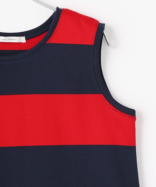 PLAIN PEOPLE / プレインピープル タンクトップ | ビッグボーダータンクトッププルオーバー | 詳細2