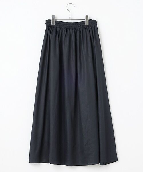 PLAIN PEOPLE / プレインピープル ロング・マキシ丈スカート | ラミーリヨセルギャザーフレアスカート | 詳細3
