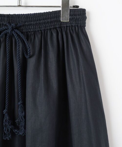 PLAIN PEOPLE / プレインピープル ロング・マキシ丈スカート | ラミーリヨセルギャザーフレアスカート | 詳細4