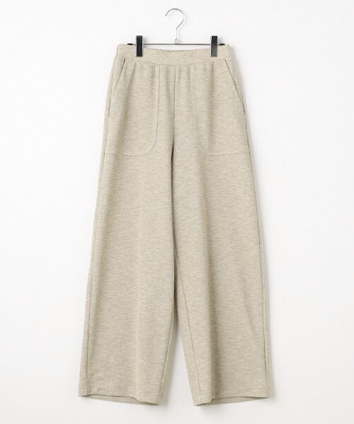 PLAIN PEOPLE / プレインピープル その他パンツ | パイルジャージワイドストレートパンツ（ベージュ）