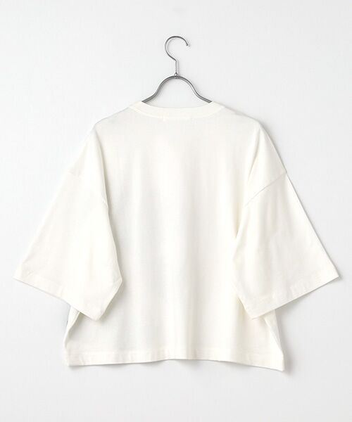 PLAIN PEOPLE / プレインピープル カットソー | アップリケ花モチーフTシャツ | 詳細1