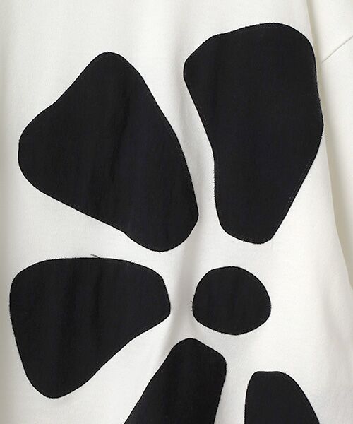 PLAIN PEOPLE / プレインピープル カットソー | アップリケ花モチーフTシャツ | 詳細4