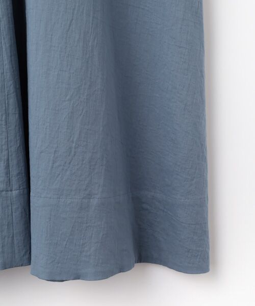 PLAIN PEOPLE / プレインピープル ロング・マキシ丈ワンピース | ダブルガーゼVネックノースリーブワンピース | 詳細5