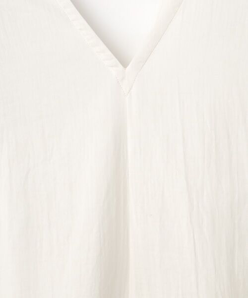 PLAIN PEOPLE / プレインピープル ロング・マキシ丈ワンピース | ダブルガーゼVネックノースリーブワンピース | 詳細7