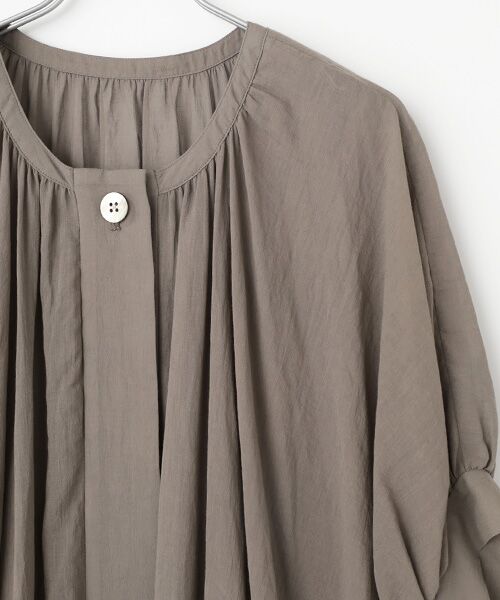 PLAIN PEOPLE / プレインピープル ロング・マキシ丈ワンピース | ボイルクルーネックドレス | 詳細4