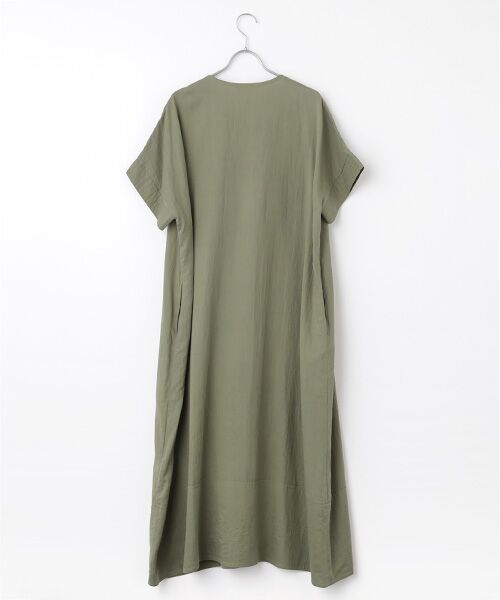 PLAIN PEOPLE / プレインピープル ロング・マキシ丈ワンピース | ダブルガーゼ半袖ワンピース | 詳細1
