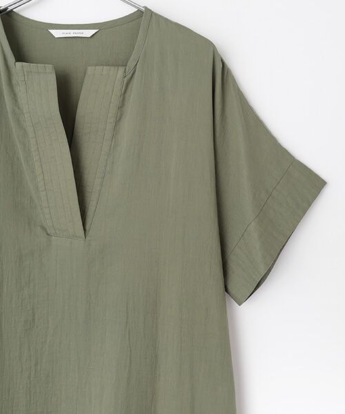 PLAIN PEOPLE / プレインピープル ロング・マキシ丈ワンピース | ダブルガーゼ半袖ワンピース | 詳細2