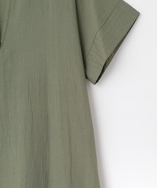 PLAIN PEOPLE / プレインピープル ロング・マキシ丈ワンピース | ダブルガーゼ半袖ワンピース | 詳細3