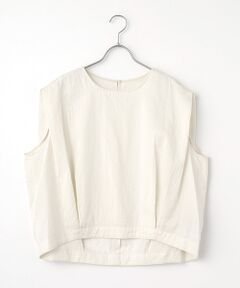 PLAIN PEOPLE / プレインピープル シャツ・ブラウス | ダブルガーゼコクーンシルエットショート丈トップス