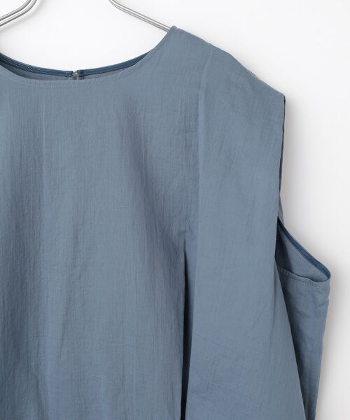 PLAIN PEOPLE / プレインピープル シャツ・ブラウス | ダブルガーゼコクーンシルエットショート丈トップス | 詳細3