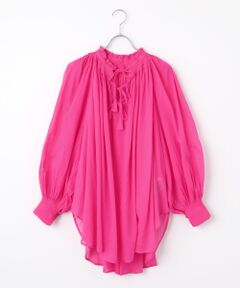 PLAIN PEOPLE / プレインピープル シャツ・ブラウス | コットンボイルタックギャザーブラウス