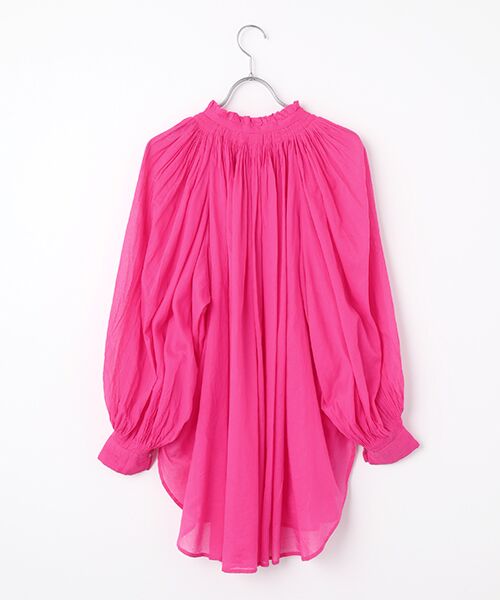 PLAIN PEOPLE / プレインピープル シャツ・ブラウス | コットンボイルタックギャザーブラウス | 詳細1