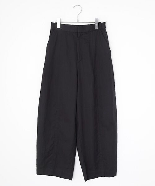 PLAIN PEOPLE/プレインピープル ダブルガーゼカーブパンツ ブラック 3 PLAIN PEOPLE/プレインピープル ダブルガーゼカーブパンツ ブラック 3