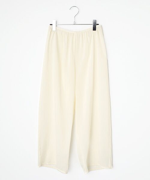 PLAIN PEOPLE/プレインピープル ダブルガーゼカーブパンツ アイボリー 2 PLAIN PEOPLE/プレインピープル ダブルガーゼカーブパンツ アイボリー 2