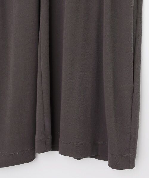 PLAIN PEOPLE / プレインピープル ロング・マキシ丈ワンピース | 超強撚フライス五分袖ワンピース | 詳細5