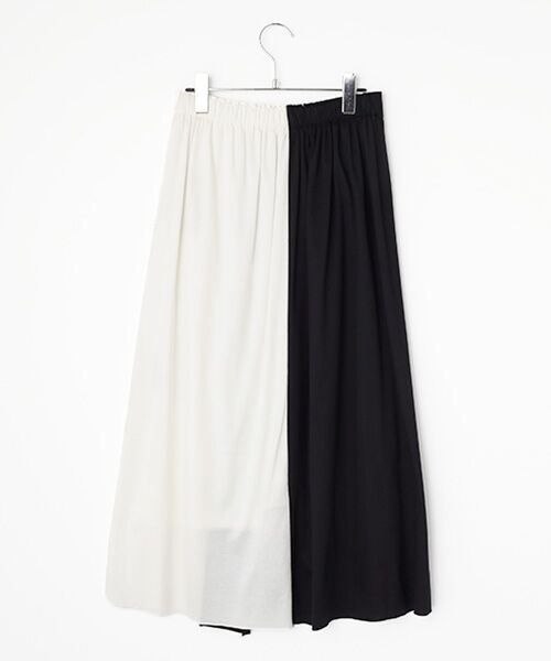 PLAIN PEOPLE / プレインピープル ロング・マキシ丈スカート | 60スムースバイカラースカート | 詳細1