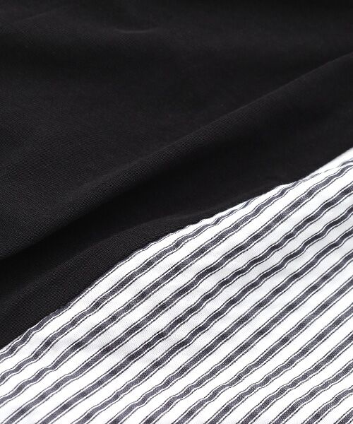 PLAIN PEOPLE / プレインピープル シャツ・ブラウス | 超強撚天竺ストライプドッキングブラウス | 詳細4