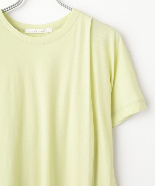 PLAIN PEOPLE / プレインピープル Tシャツ | 超強撚天竺イレギュラーデザインTシャツ | 詳細2