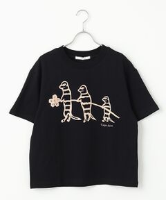 PLAIN PEOPLE / プレインピープル Tシャツ | ミーアキャットプリントＴシャツ
