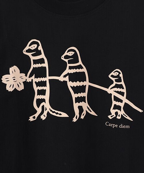 PLAIN PEOPLE / プレインピープル Tシャツ | ミーアキャットプリントＴシャツ | 詳細4