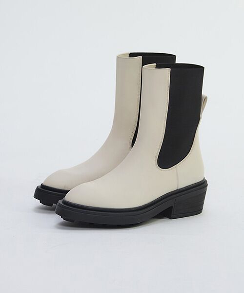 PLAIN PEOPLE/プレインピープル 【WEB限定】【JVAM/ジェイヴィエーエム】ショートブーツ/DALSTON オフホワイト 38 PLAIN PEOPLE/プレインピープル 【WEB限定】【JVAM/ジェイヴィエーエム】ショートブーツ/DALSTON オフホワイト 38