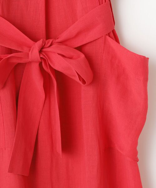 PLAIN PEOPLE / プレインピープル ロング・マキシ丈ワンピース | ナチュラルリネンガーゼ半袖ワンピース | 詳細4