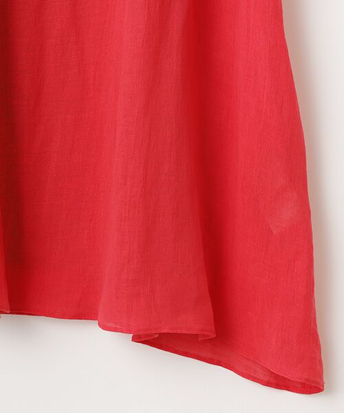 PLAIN PEOPLE / プレインピープル ロング・マキシ丈ワンピース | ナチュラルリネンガーゼ半袖ワンピース | 詳細5