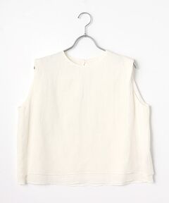 PLAIN PEOPLE / プレインピープル シャツ・ブラウス | ナチュラルリネンガーゼノースリーブブラウス