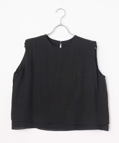 PLAIN PEOPLE / プレインピープル シャツ・ブラウス | ナチュラルリネンガーゼノースリーブブラウス