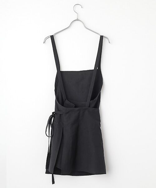 PLAIN PEOPLE / プレインピープル ベスト | リネンウールタンブラーワッシャーエプロンベスト | 詳細1