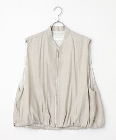 PLAIN PEOPLE / プレインピープル その他アウター | リネンレーヨンストレッチブルゾンジレ