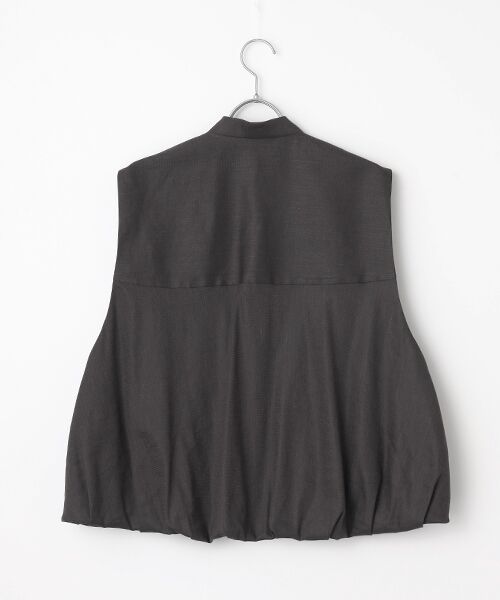 PLAIN PEOPLE / プレインピープル その他アウター | リネンレーヨンストレッチブルゾンジレ | 詳細2