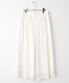 PLAIN PEOPLE / プレインピープル その他パンツ | ナチュラルリネンガーゼワイドクロップドパンツ