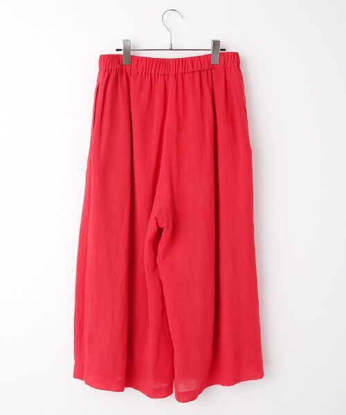 PLAIN PEOPLE / プレインピープル その他パンツ | ナチュラルリネンガーゼワイドクロップドパンツ | 詳細2