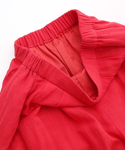 PLAIN PEOPLE / プレインピープル その他パンツ | ナチュラルリネンガーゼワイドクロップドパンツ | 詳細5