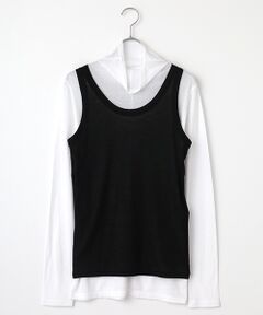 PLAIN PEOPLE / プレインピープル Tシャツ | シア―ハイツイストフライスタンクトップレイヤードTシャツ