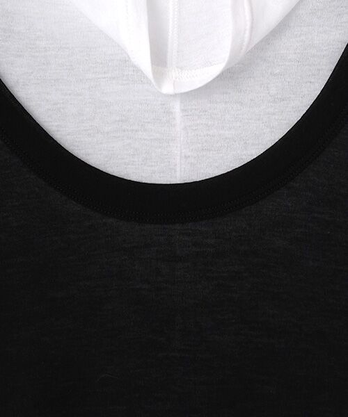 PLAIN PEOPLE / プレインピープル Tシャツ | シア―ハイツイストフライスタンクトップレイヤードTシャツ | 詳細1